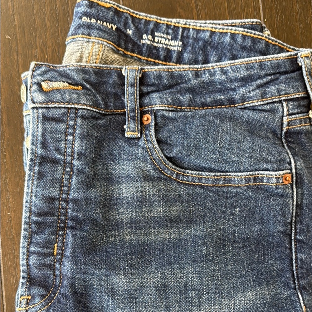 Old Navy Women's High Rise Jeans - Dark Blue